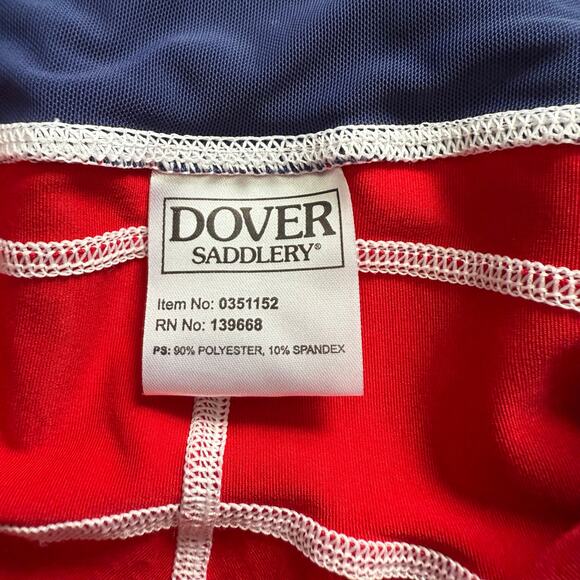 Dover Saddlery Riding Pants Women’s Size XL Red/Blue Equestrian Full Seat Mesh - Picture 2 of 7